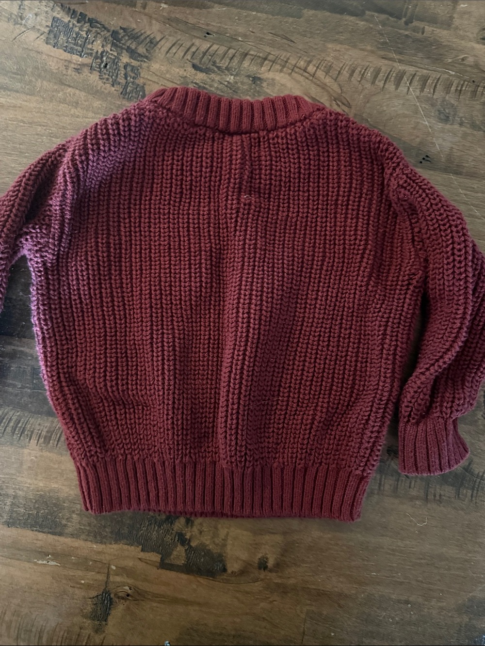 Little Co. Kids 'Merry' Chunky Knit Sweater - Red - Picture 5 of 5